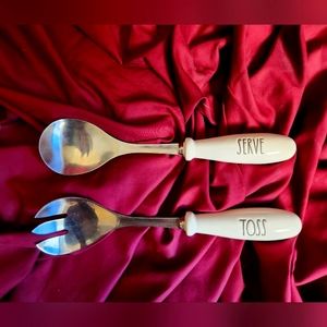 Rae Dunn Serve + Toss Salad utensils